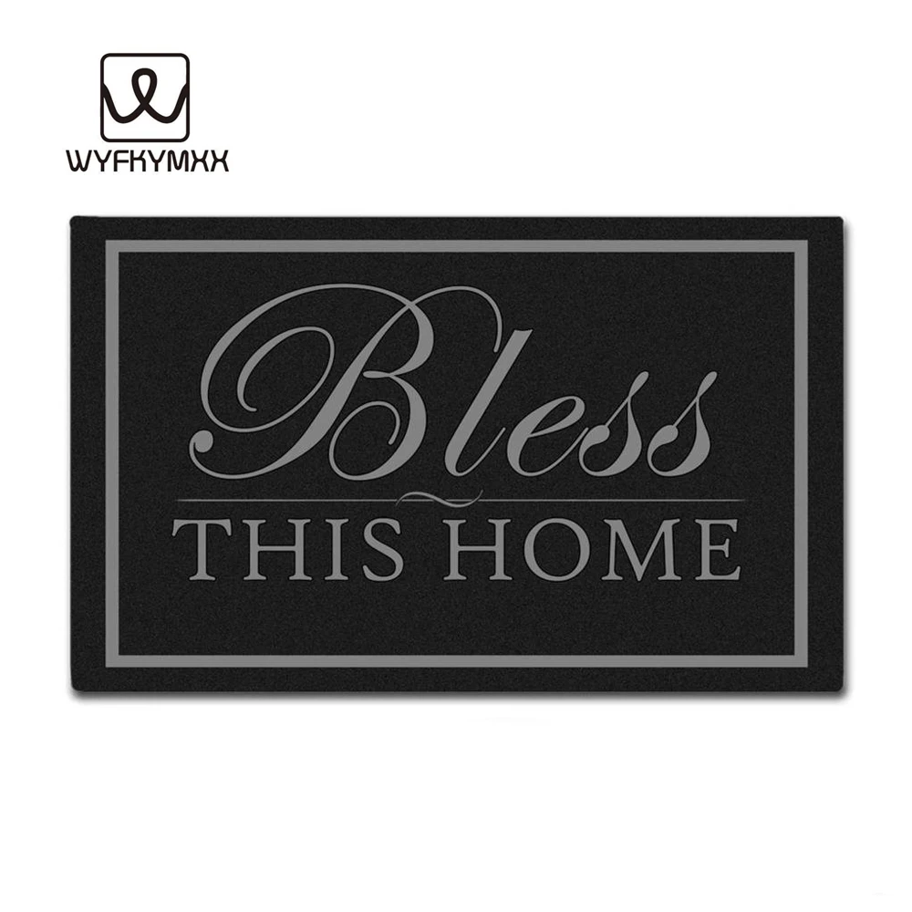 

Funny Mats Bless This Home Non-slip Doormat 18x30 indoor outdoor entrance