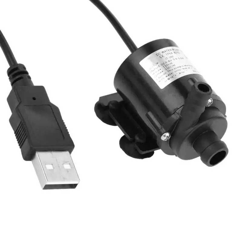JT-160A Low Pressure DC Water Pump 12V USB Brushless Submersible Motor Water Pump PC Cooling System Parts