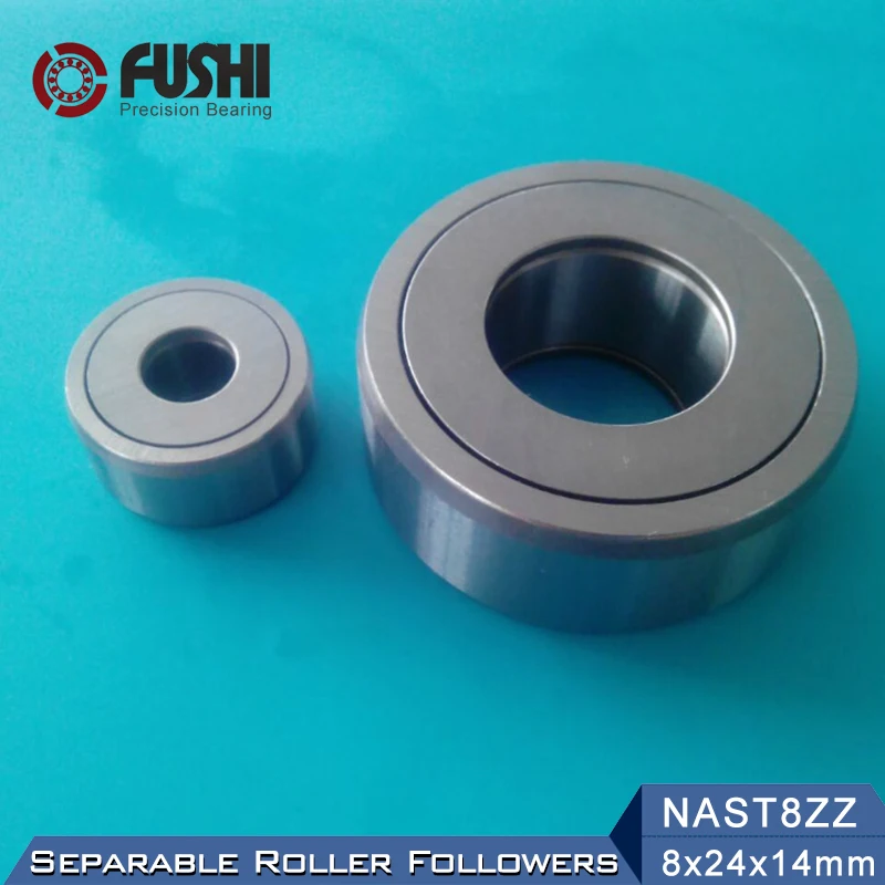 

NAST8ZZ Roller Followers Bearing 8*24*14mm ( 1 PC ) Separable Type With Side Plates NAST8UUR Bearings