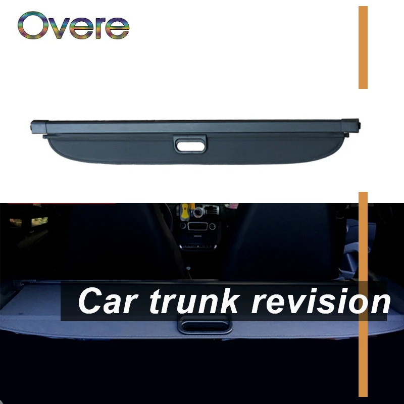 Overe 1Set Car Rear Trunk Cargo Cover For Mercedes Benz ML 350 2012-2018 Styling Security Shield Shade Retractable accessories