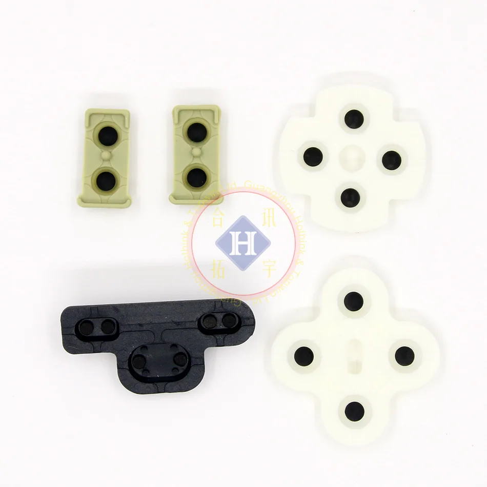 HOTHINK 10 Bộ/lô Thay Thế Dẫn Điện Silicon D Miếng Lót Cao Su Nút Dành Cho Playstation 3 PS3 Bộ Điều Khiển Sửa Chữa Một Phần