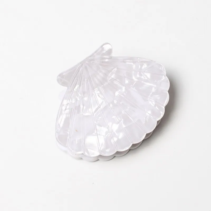 Shell Fan Shape Acrylic Hair Claws Beam Hairpin Women Hair Accessories Beauty Hair Crab Headwear Girl Hair Clip