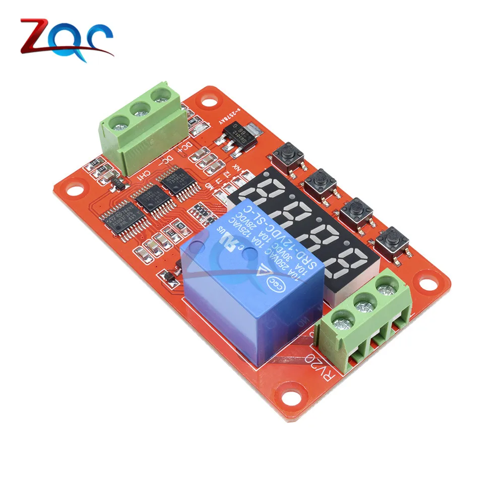 12V DC Multifunction Self-lock Relay PLC Cycle Delay Time Timer Switch Module PLC Home Automation Delay Module