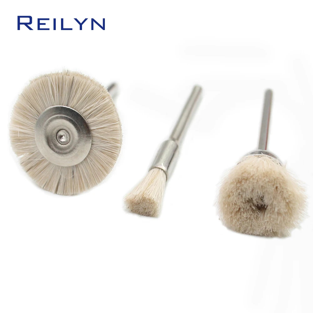 9pcs wool brush roller polishing wheel  wool polisher soft brush polishing roller for dremel rotary tool