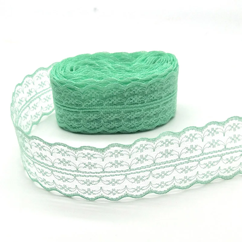 Beatiful 10 Yards High Quality White Lace Ribbon Tape 45MM Lace Trim DIY Embroidered For Sewing Decoration African Lace Fabric