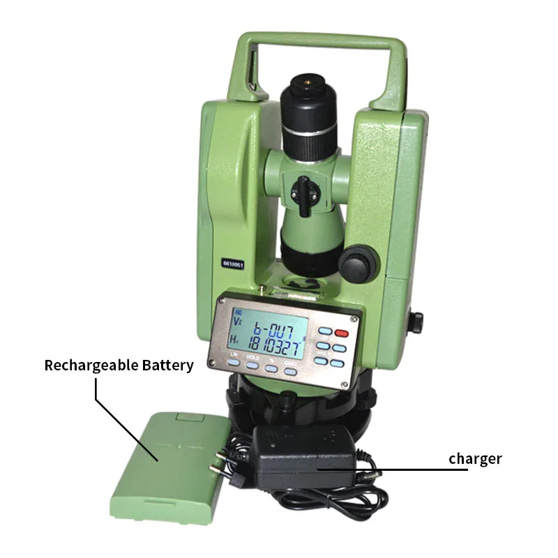 Electronic Laser Theodolite DE2A  Laser Theodolite Equipment For Measuring Equipment On Site DC 6V 1PC