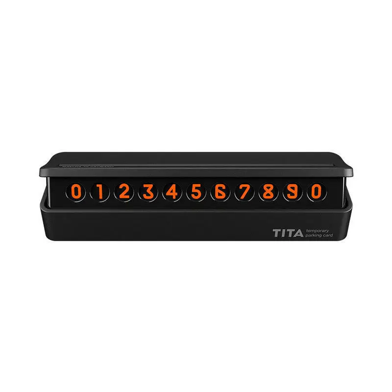 

1 Pcs Magnetic Auto Car Temporary Parking Card Phone Number Card Plate Hidden Design Car Accessories