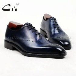 cie square toe whole cut full brogues medallion handmade men shoe bespoke leather shoe genuine calf leather men's dress OX448