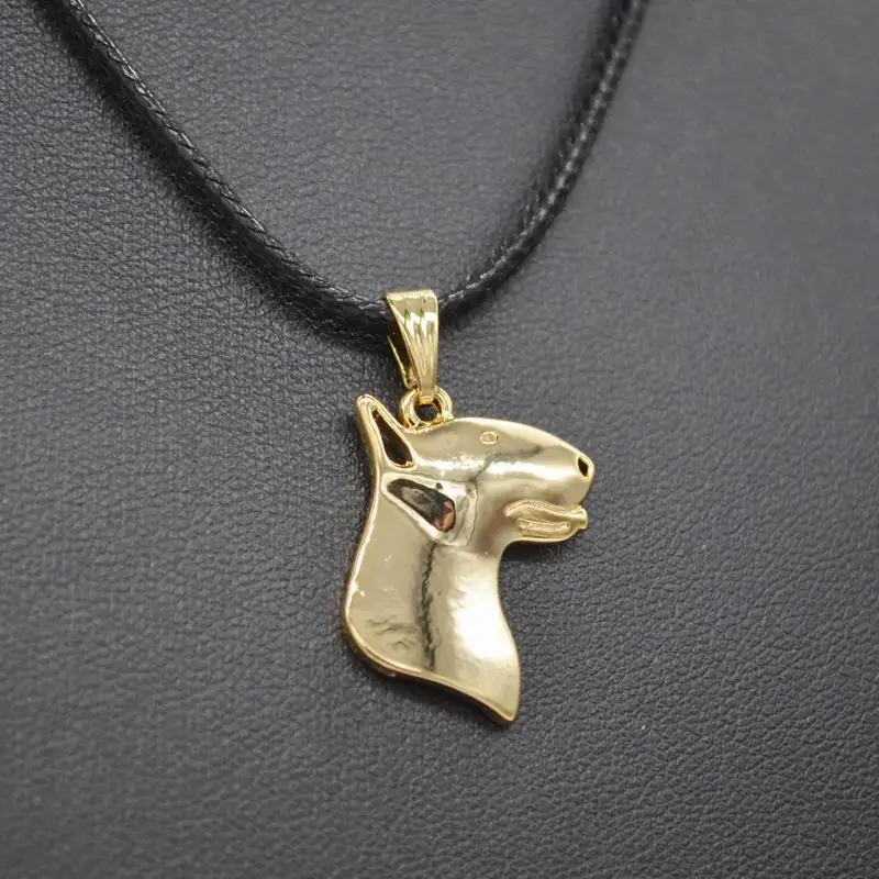 Hot Sale Lovers\' Metal Alloy Bull Terrier Necklaces Women\'s Jewelry Dog Shaped Necklaces