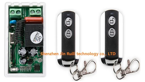 

most simple wiring New AC 220 V 1CH Wireless Remote Control Switch System 1pcs Receiver & 2pcs 2 Keys metal waterproof Remote