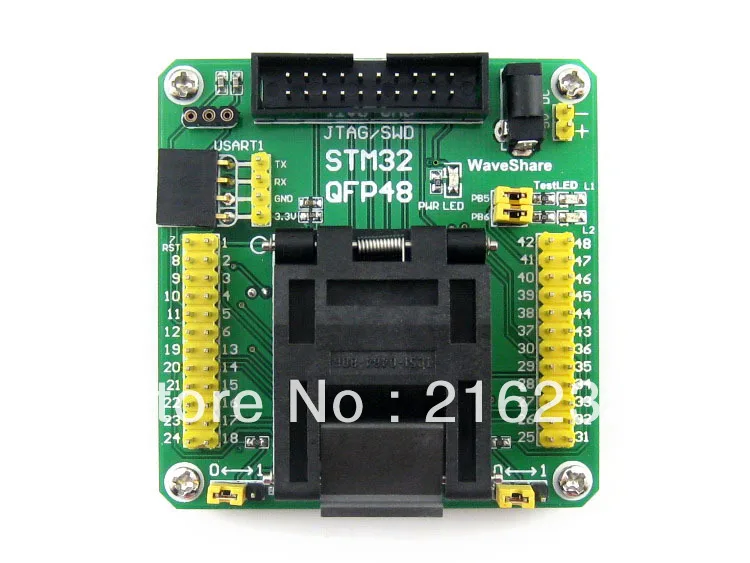 STM32-QFP48 QFP48 LQFP48 STM32F10xC STM32L15xC Yamaichi IC Test Socket Programming Adapter 0.5mm Pitch