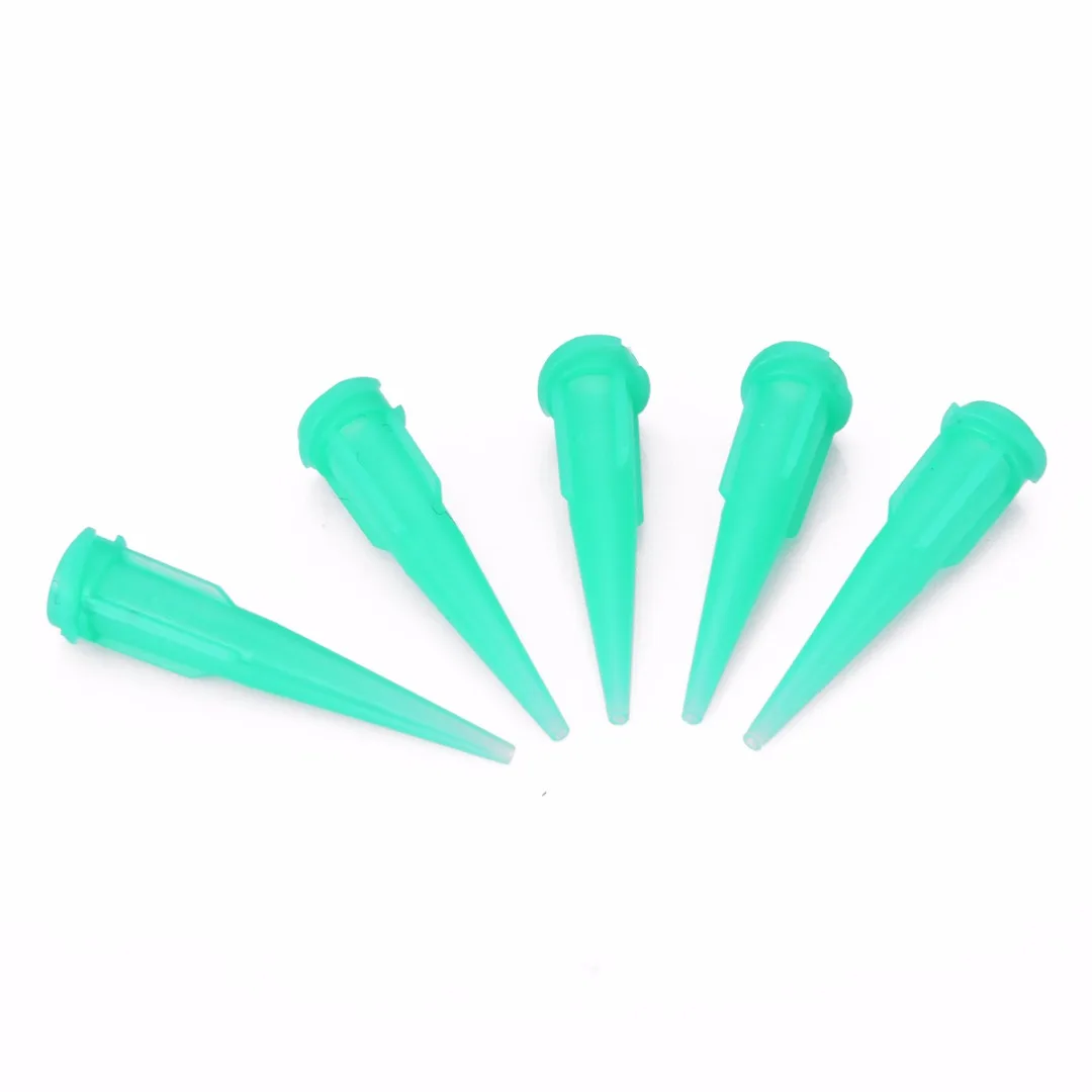 30pcs/Set TT Tapered Tips Solder Paste Adhesive Glue Dispensing Needle Plastic Conical Tapered Tips 14-25GA 1.25\