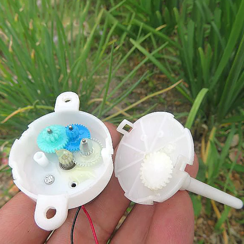 300 DC 6-9V Gear Motor Plastic Long Shaft Gearbox Speed Reduction Micro DC Gear Motor for DIY Models shaft dia 5mm, 25-39rpm image 4