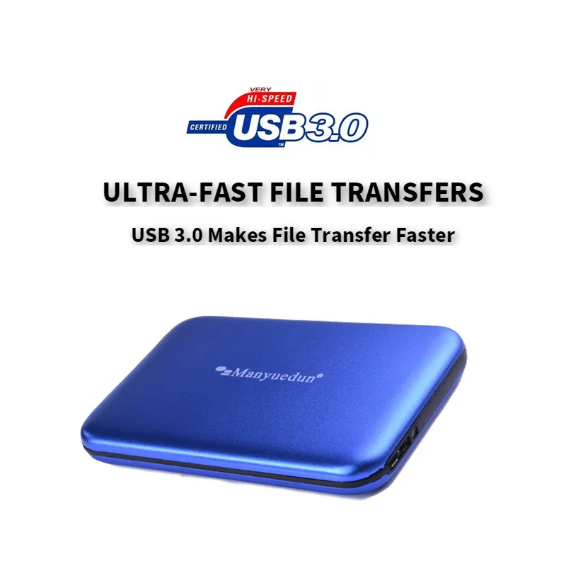 Manyuedun#3 2.5 Inch External Hard Drive Storage USB 3.0 HDD Portable External HD Hard Disk for Desktop Laptop Server