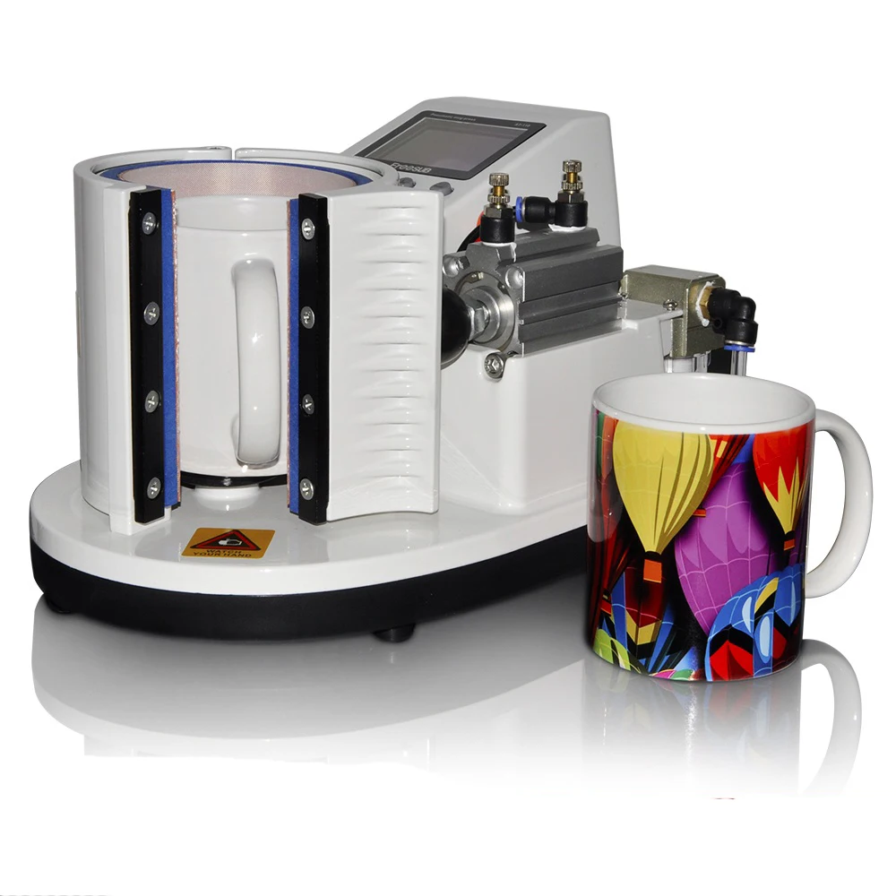 Mini ST110 Pneumatic Vertical Multi-function Heat Transfer Press Thermal Printing Mug Cup Machine