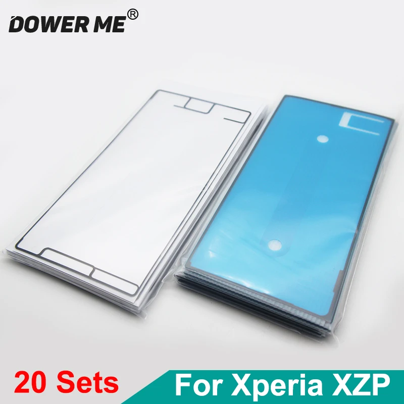 

Dower Me 20Pcs/Lot For Sony Xperia XZ Premium XZP G8142 G8141 Lcd Display Sticker Front Frame Adhesive Back Cover Glue Full Set