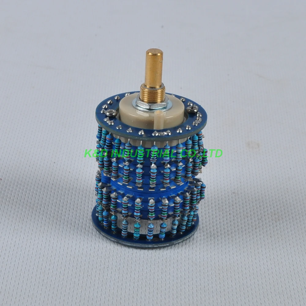 1pc 4pole 24 Step Attenuator Volume Control Pot Log A 51K Stereo Potentiome