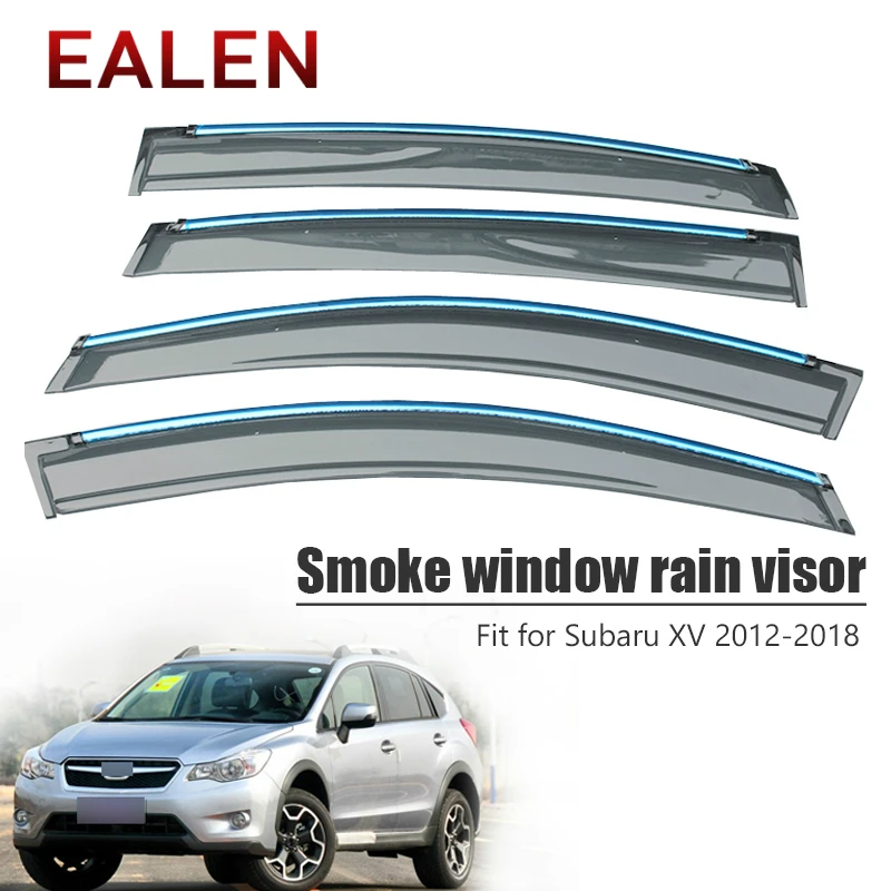 

Smoke Window Rain Visor For Subaru XV 2021 2020 2019 2012 2013 2014 2015 2016 2017 2018 ABS Vent Deflectors Guard Accessories