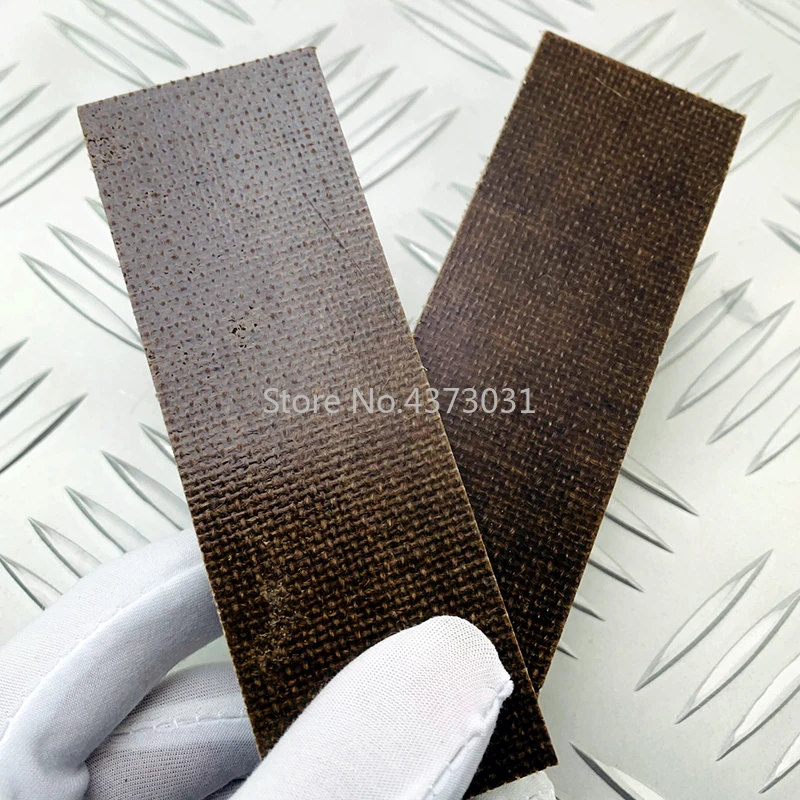 2pcs Space Board Flax Micarta Template Board Sheet Damascus Canvas Texture for DIY Knife Handle Craft Supplies