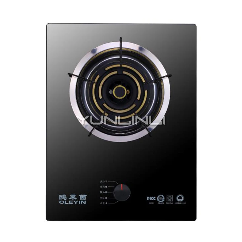 Household Gas Stove Cooktop Burner Built in Gas Cooker Panel Hob Table Type Gas Stove Single-burner Furnace Gas Cooker