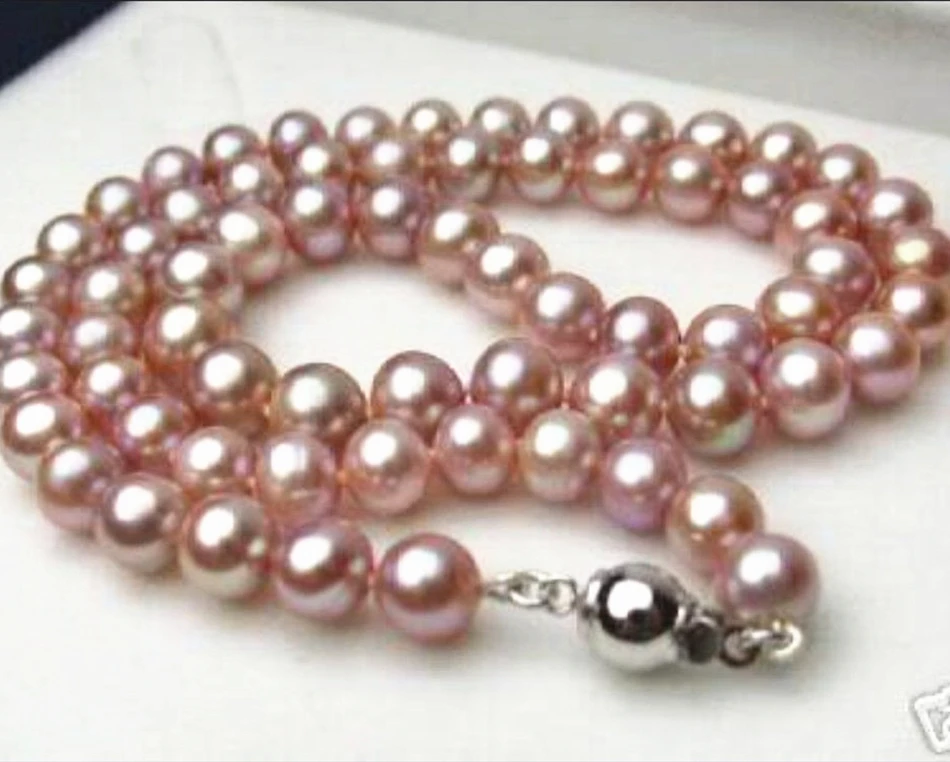 Natural 8-9mm pink freshwater culture pearl necklace 17inch approx round beads jewelry making weddings bride chain gfits YE2097m