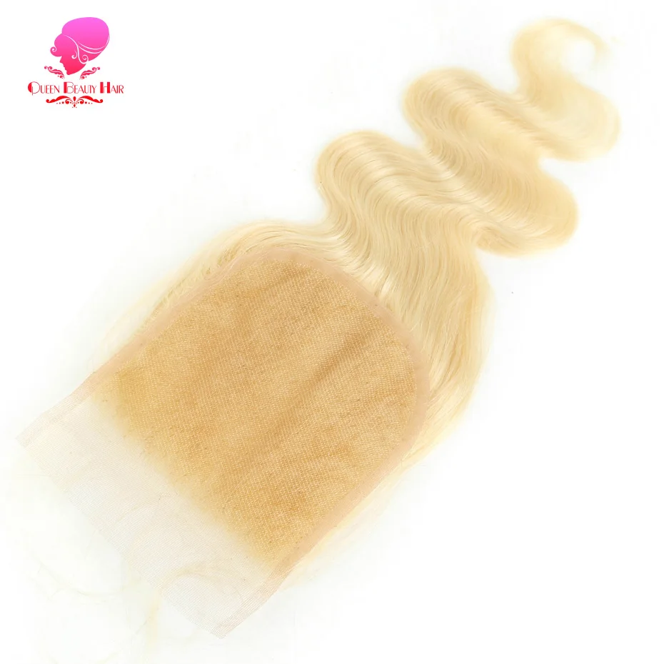 Queen Beauty 613 Honigfarbe Blonde Körperwelle Remy Echthaar 4x4 5x5 Malaysischer Spitzenverschluss mit Bündel 8-30 32 34 36 Zoll – Detail 8