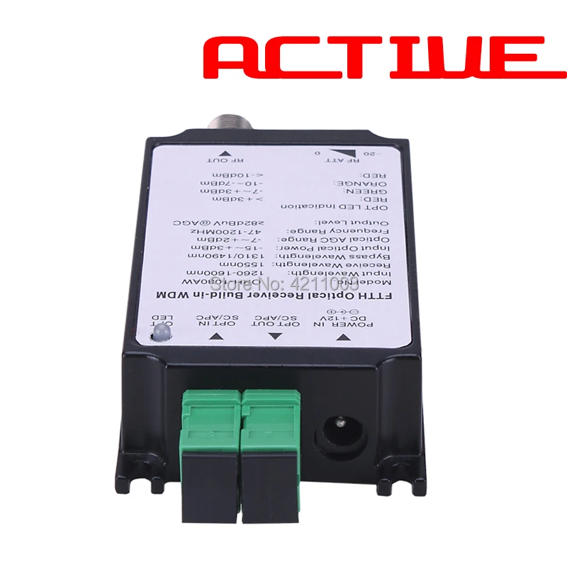 

FTTH Active ORH-1080AW mini CATV Optical fiber Receiver converter AGC 47-1200MHz, FTTH ORH 1080AW Optical receiver