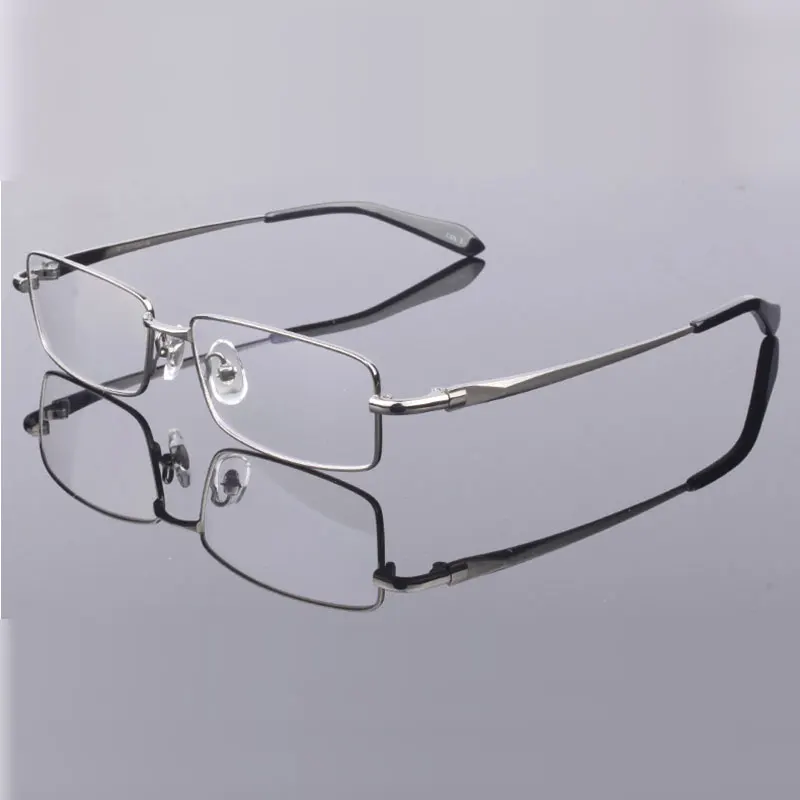 Hotony Fashion Men Titanium Alloy Glasses Frame Optical Eyeglasses Prescription Eyewear Full Rim Frame Spectacles Vision Frame