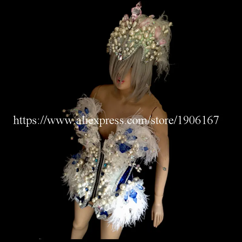 Newest Led Performance Fashion Show Costumes DJ Clothes Ballroom Luminous Evening Dress Growing Female Warrior Armor Singer