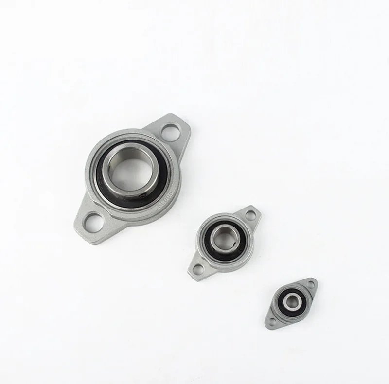 100pcs/lot KFL003 17mm Bore Diameter Zinc Alloy Bearing Units 17 mm Flange Pillow Block Bearing bracket For CNC FL003