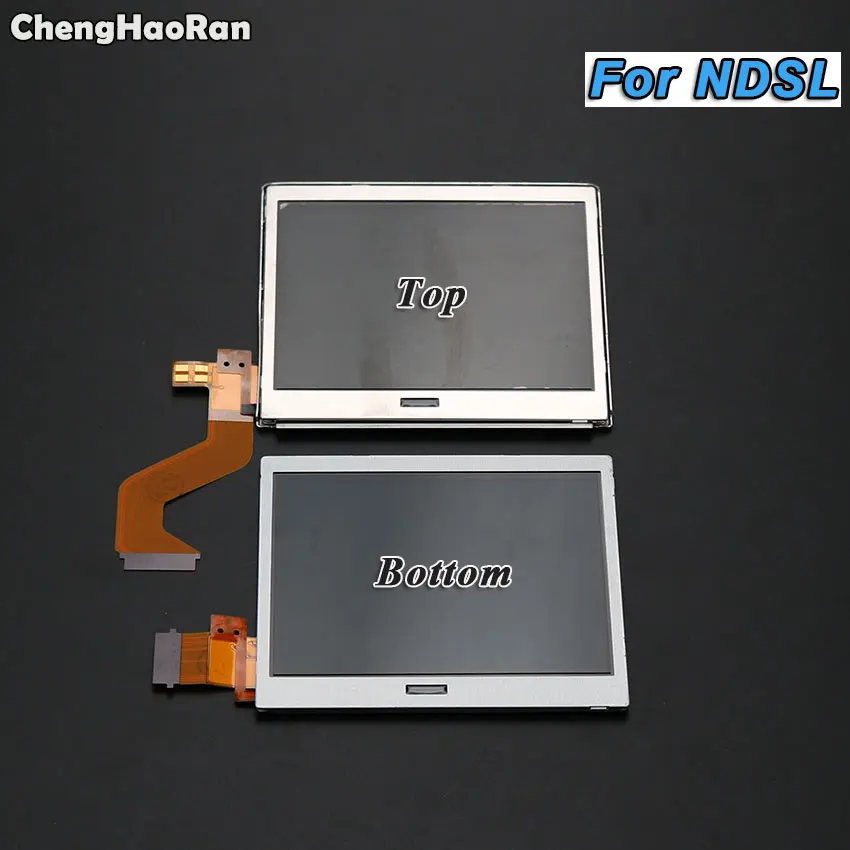 Tela LCD de ChengHaoRan, parte superior, parte inferior, parte superior, mais baixa, Nintendo DS, Lite, NDS, NDSL, NDSi, 3DS, 3DSXL, LL, novo