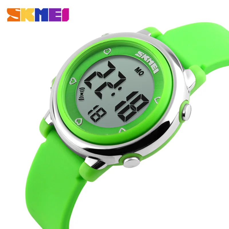 2018 SKMEI Children watch LED Digital Sports Relojes Mujer Boys girls fashion Kids Cartoon Jelly Waterproof Wristwatches