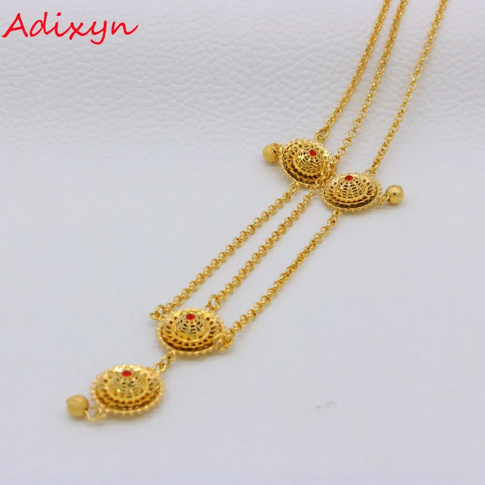 

Adixyn Red Stone Forehead Pieces Ethiopian Head Chain Gold Color Hair Pice Jewelry Habesha Wedding Gifts N-12214