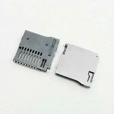 Stainless Steel Automatic Push-Push Type TF Micro SD Card Socket 10 Pcs