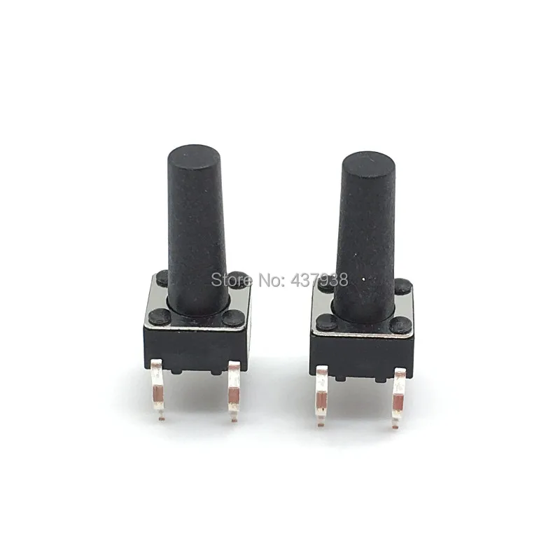 100pcs 6*6*13mm Panel PCB Momentary Tactile Tact Push Button Micro Switch 4 Pin DIP Light Touch 6x6x13mm Keys Keyboard