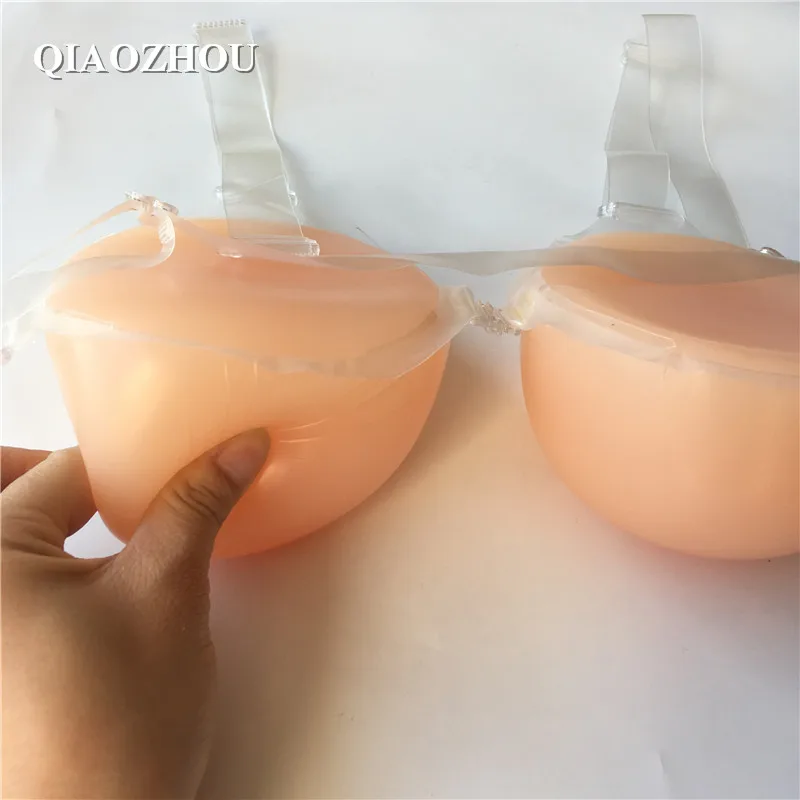 

1200 g sexy big boobs silicone prosthesis breast forms transgender breast enhancers with strap invisible real