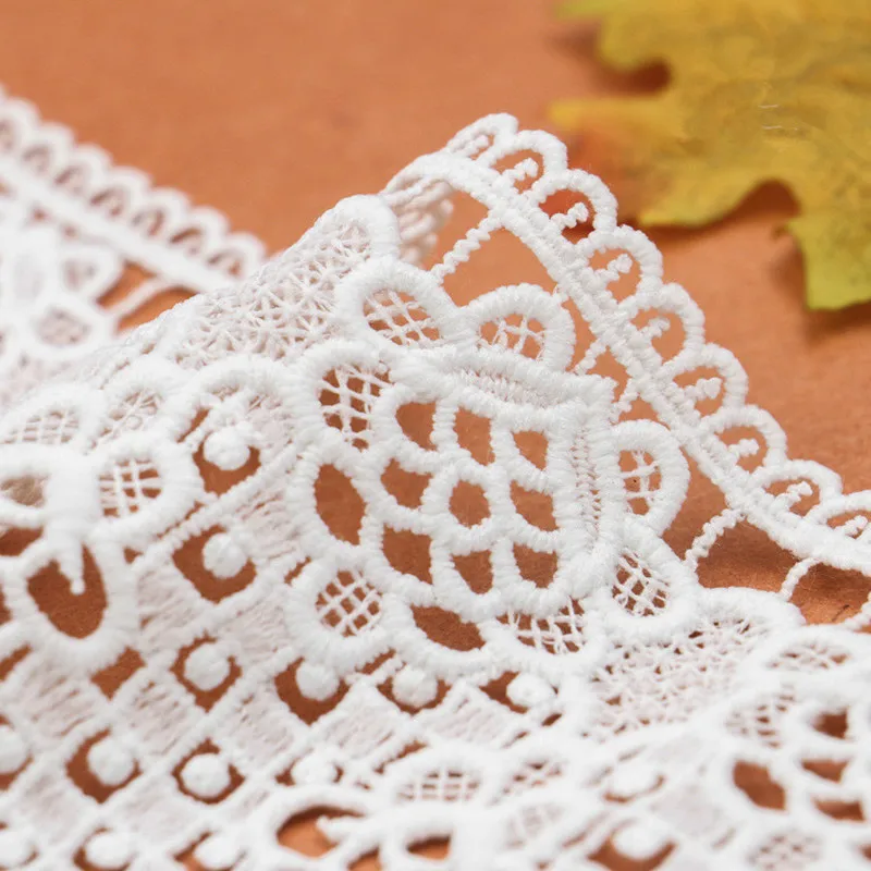 2 yards 11.5 cm Off White Lace Trims Applique for Garment Home Textiles Apparel Sewing Lace Fabric