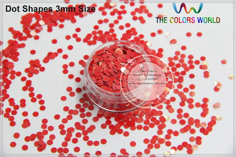 

RI-5 Pearlescent Iridescent Red Colors dot shapes confetti spangles glitter for or other DIY decoration 1pack=50g