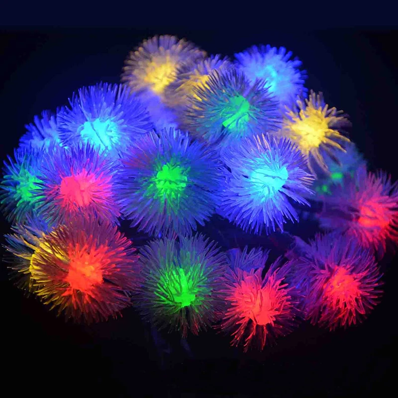 

10M 100PCS LED Snow-Ball Fairy String Light AC110V 220V For Valentine Party Christmas Wedding New Year Indoor&outdoor Decoration