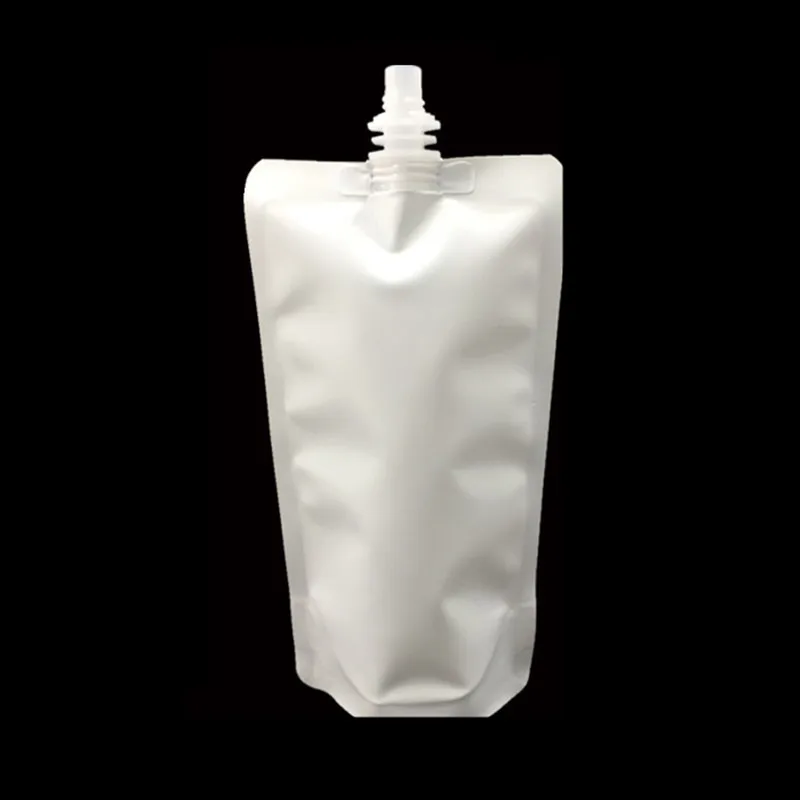 wholesale 100 Pack,5 styles 250ML Stand-up Plastic Drink Packaging Bag Spout Pouch for Beverage Liquid Juice Milk Coffee