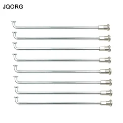 JQORG Spokes 8G Diameter 4.0mm Motorcycle Spokes Galvanization Surface Electric Motorcycle Spokes J-BEND Electric Bike Spokes