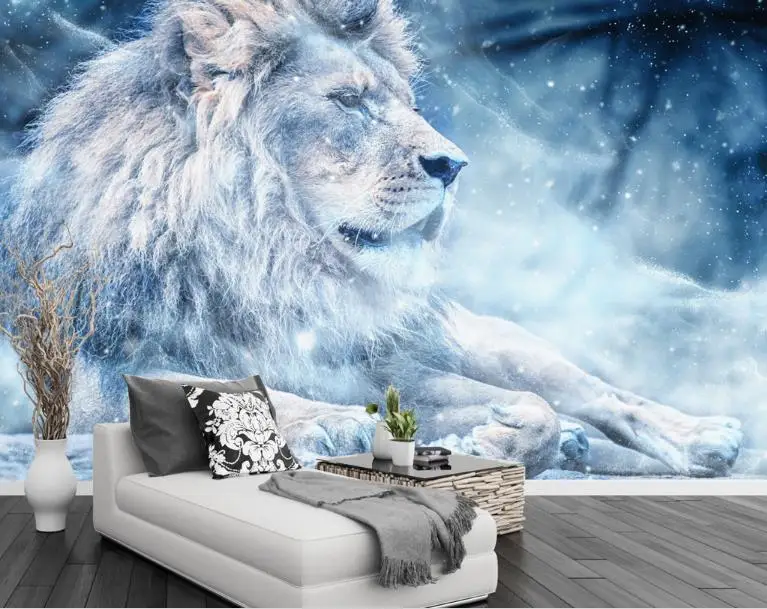 

Custom abstract Wallpaper Papel de Parede lion Wallpaper Stereoscopic 3D Mural Wallpaper Modern minimalist Wall animal