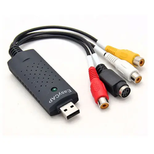 

USB 2.0 Video Audio Capture Adapter TV DVD VHS Surveillance Video Audio to Computer