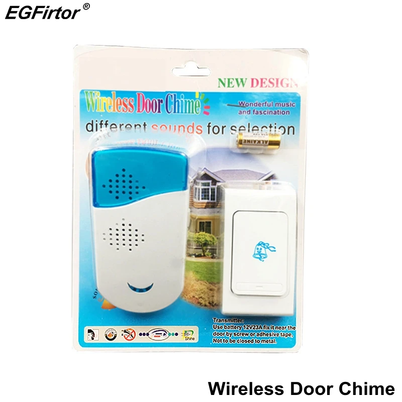 

Security Alarm Intercom Doorbell Smart Home Door Alarm System Battery Wireless Chime Gate Alarm Doorbell Long Range Remote