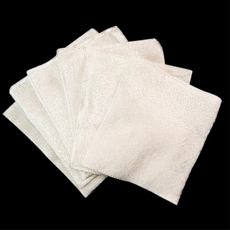 6Pcs Bamboo Fiber Kitchen Dish Cloth, Cleaning Dish Towel, Nonstick Oil Lint-Free Dishcloths, Magic Cleaning Bamboo Wippes Rags