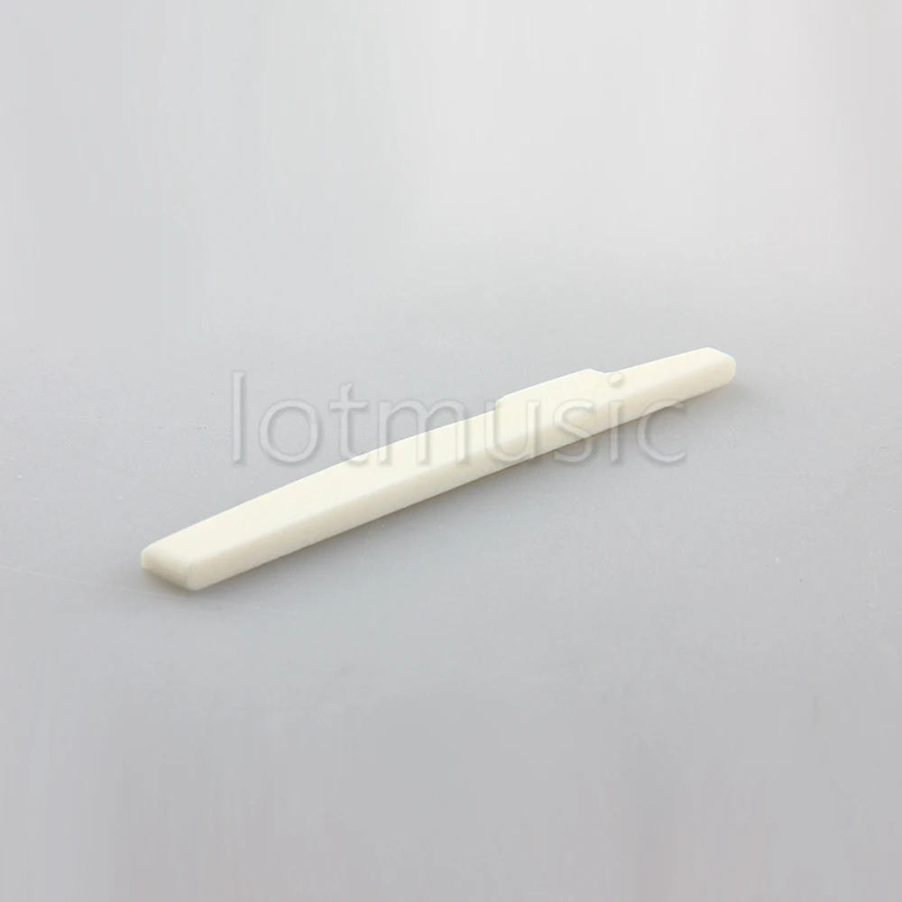 1 Pcs Bone Acoustic Guitar Slotted Saddle 72mm Length