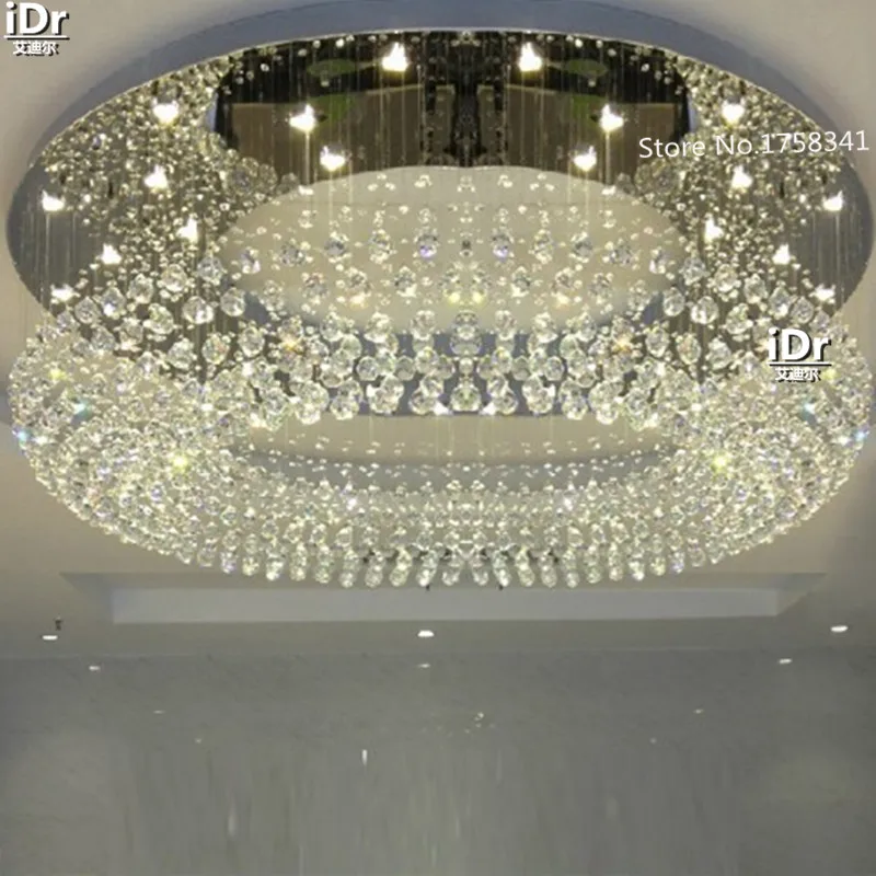 

flush mount modern crystal lighting chandeliers room light Dia600*H300mm Upscale atmosphere