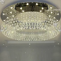 flush mount modern crystal lighting chandeliers room light Dia600*H300mm Upscale atmosphere