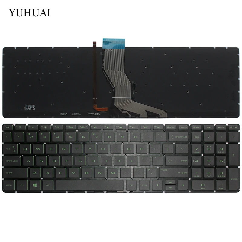 Teclado para Laptop hp Pavillon Teclado em Inglês para Computador Laptop hp 15-ak010tx 15-ak011tx 15-ak012tx 15-ak013tx 15-ak014tx 15-ak015tx