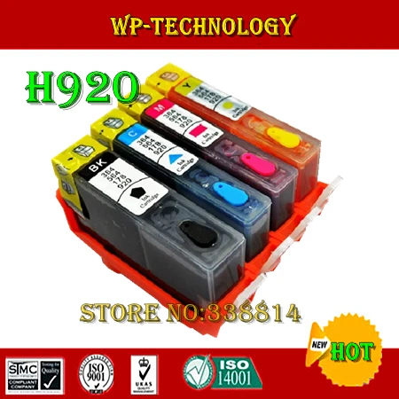 

Full Refill cartridge suit for HP920 HP-920, suit for HP6000 HP6500 HP7000 HP7500 printer, With specialized dye ink,ARC chip